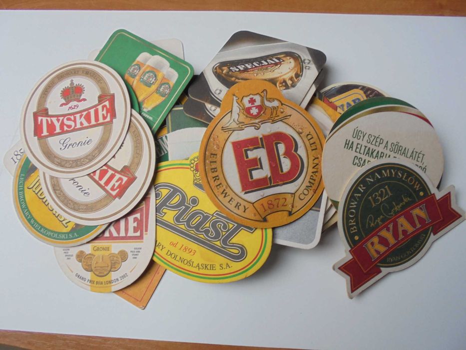 Podstawka pod kufel, piwo, wafle - 44 szt - Nowe i używane