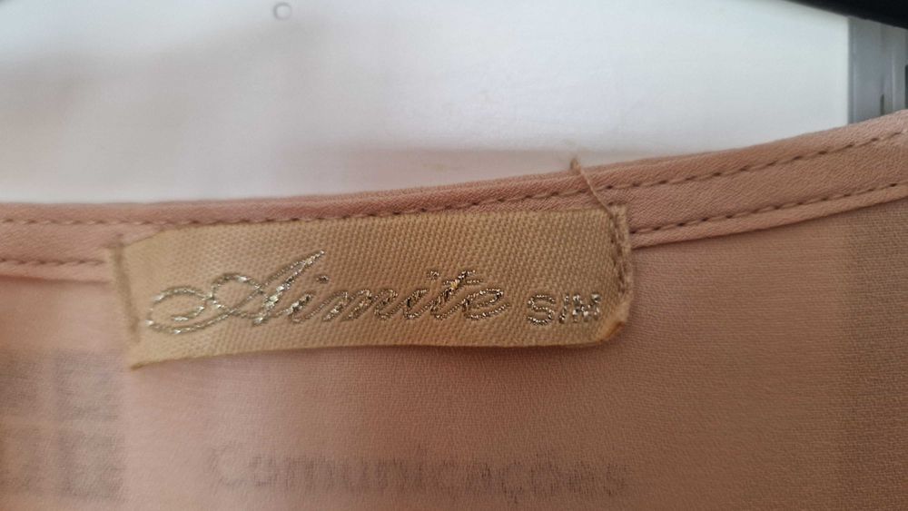 Blusa coral leve, tamanho S/M, manga comprida