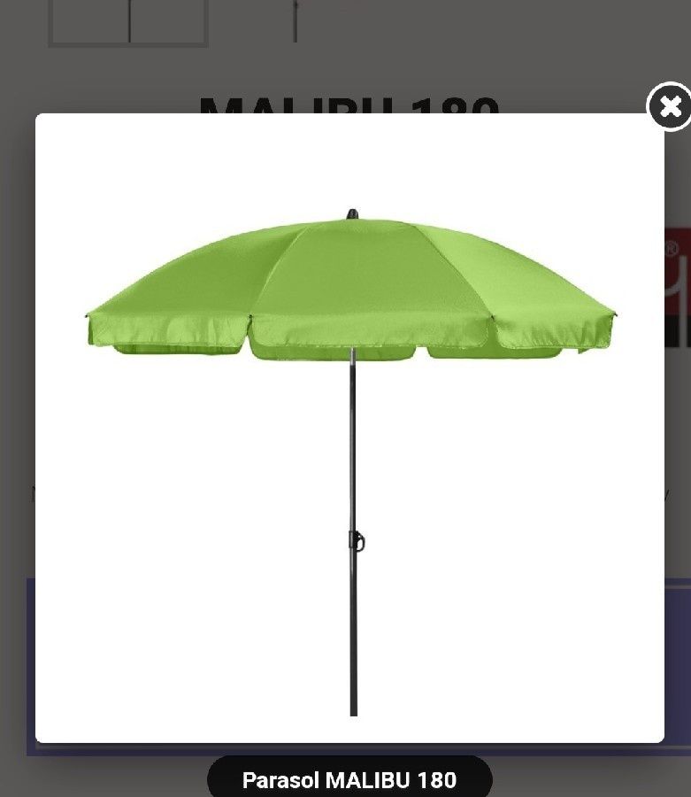Parasol plażowy markowy Malibu Derby 180