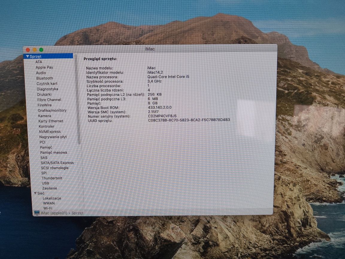 Sprzedam komputer apple i mac