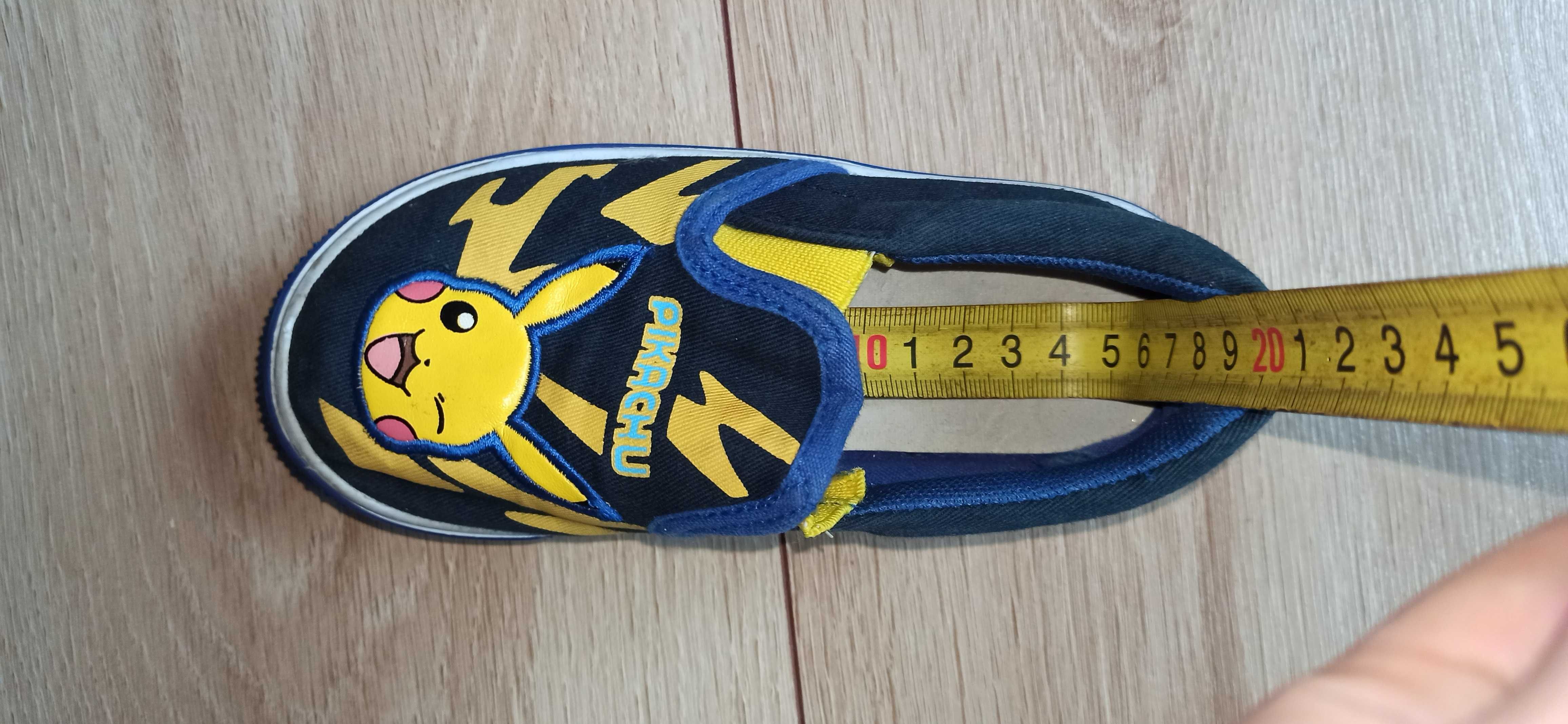 Buty,kapcie Pikachu 16 cm długość Pokemon,z bajki,do przedszkola