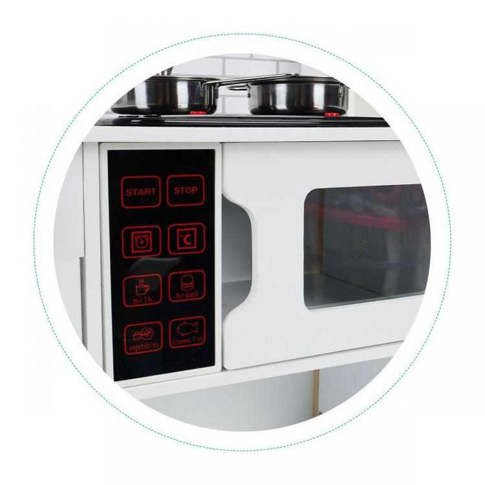 Кухня дитяча дерев'яна Ecotoys PLK537, звукові та світлові ефекти