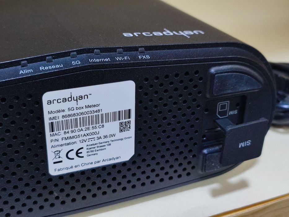 Router 5G Arcadyan Cartão SIM