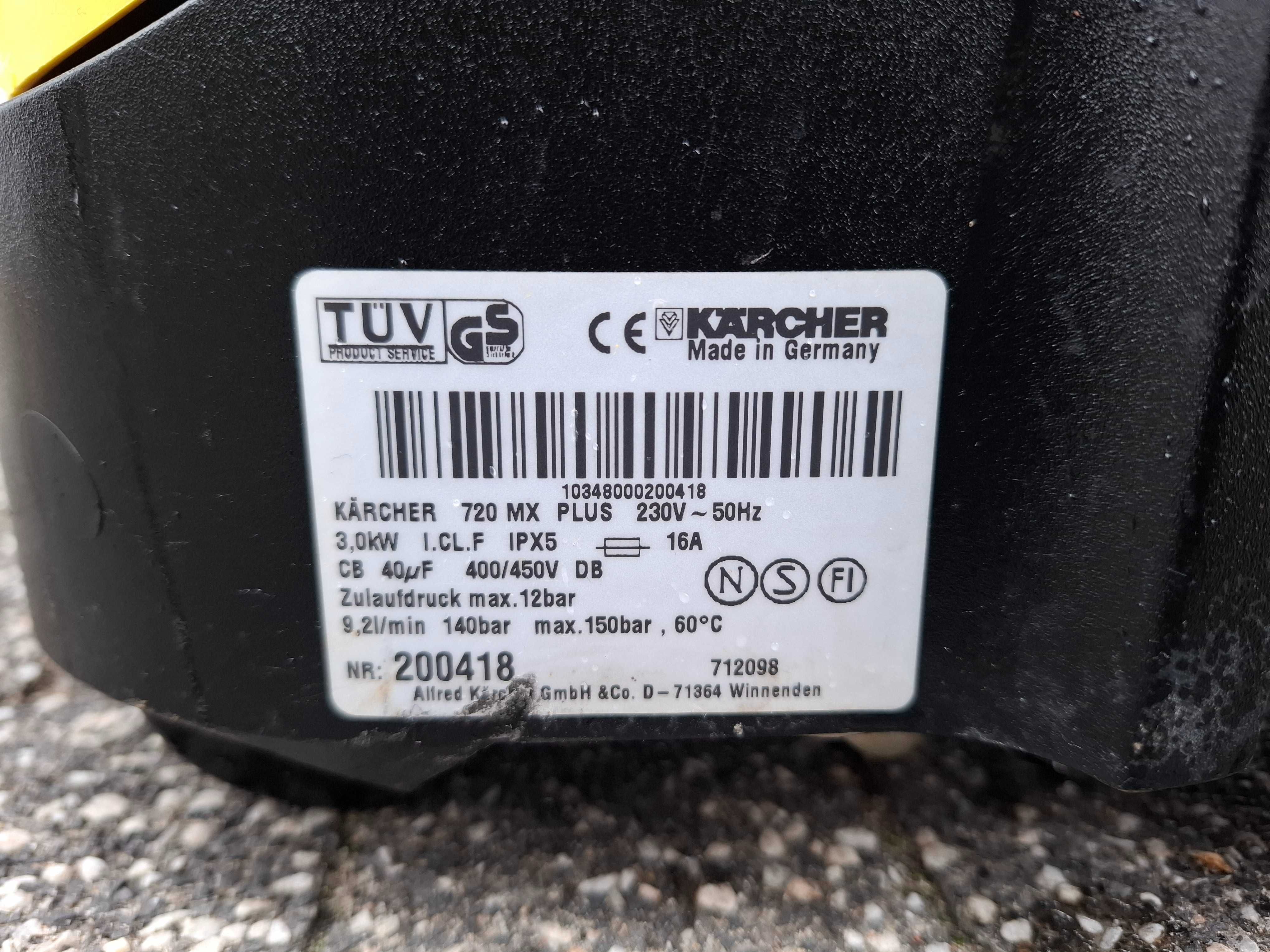 Myjka ciśnieniowa Karcher 720 MX *150 bar* Gwarancja