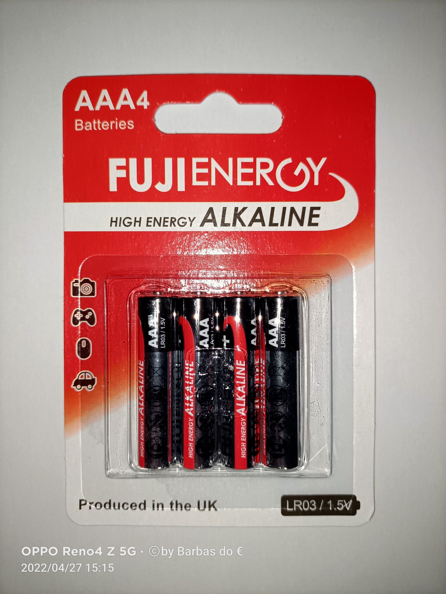 Pilhas Alcalinas AA e AAA FujiEnergy®