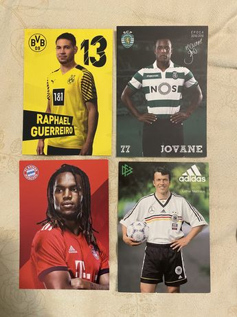 Cartões / Postais - Jogadores Futebol - Dortmund / Sporting / Bayern