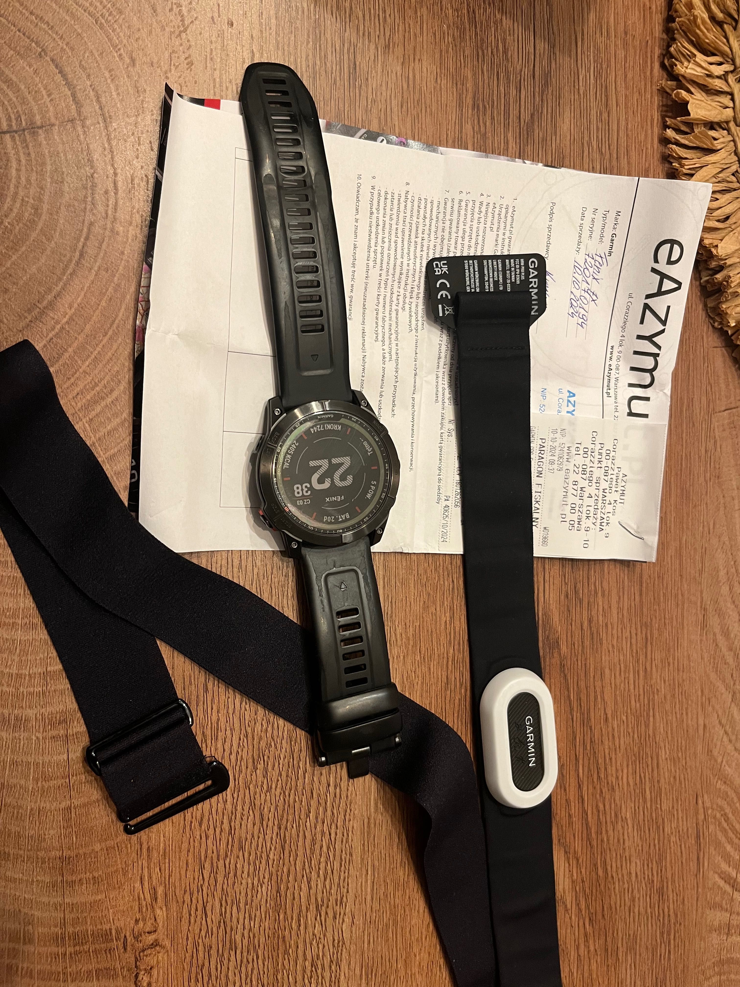 Garmin fenix 7X Solar +Hrm Pro gwarancja ważna przez półtora roku,