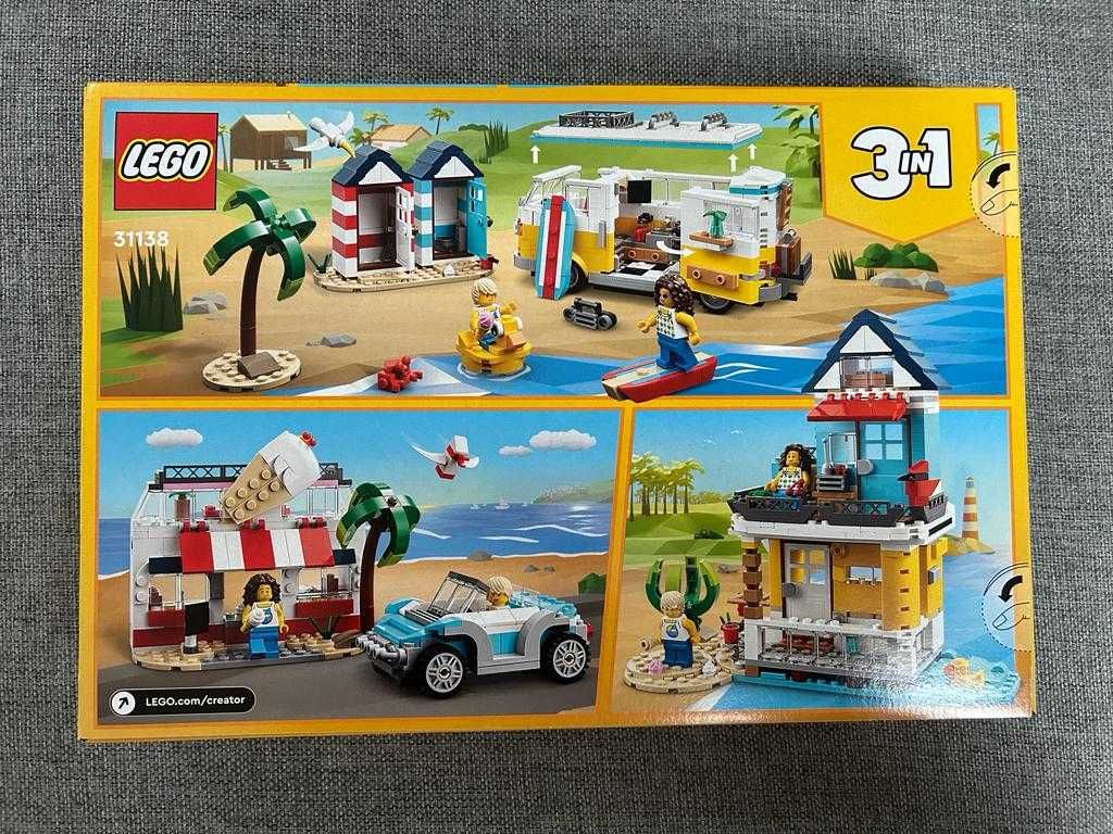 LEGO 31138 Creator 3w1 - Kamper na plaży