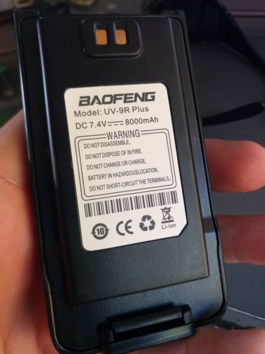 Przesyłka gratis Oryginalny akumulator bateria baofeng UV-9R PLUS