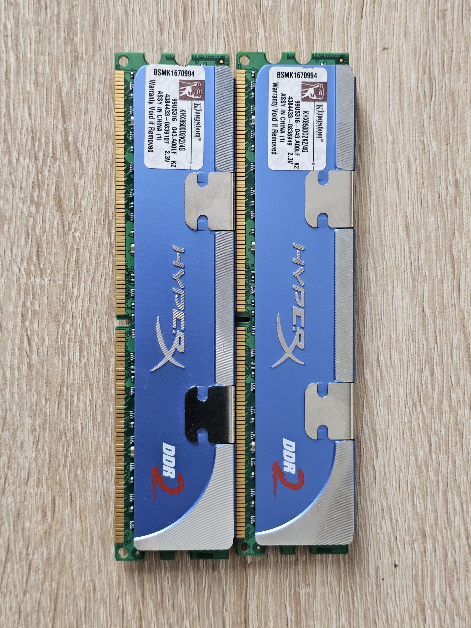 Pamięć Kingston HyperX, DDR2, 8 GB, 1066MHz, CL5 (KHX8500D2K2/4G)