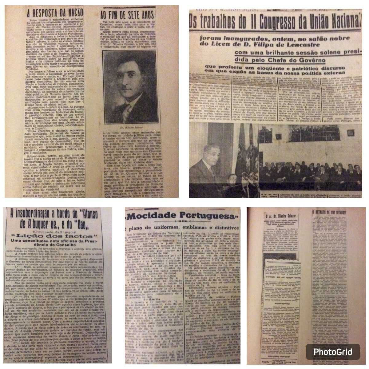 Tema: Estado Novo. Anos 30 e 40