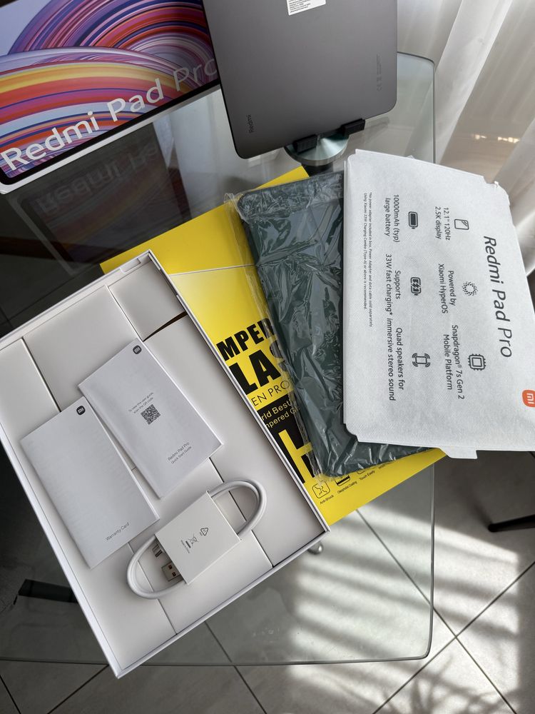 В ПОДАРУНОК чохол та скло. Планшет redmi pad pro graphite gray 128g