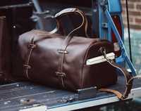 Skórzana torba podróżna duffel bag
