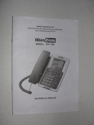 Telefon aparat telefoniczny MaxCom model KXT 709