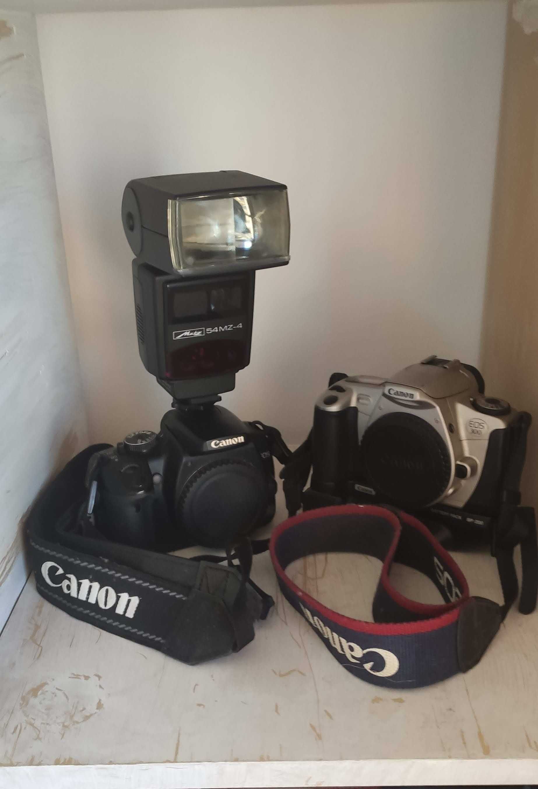 Kit Fotografia usado (Canon EOS300 + Canon 400D + Flash Metz 54MZ-4)
