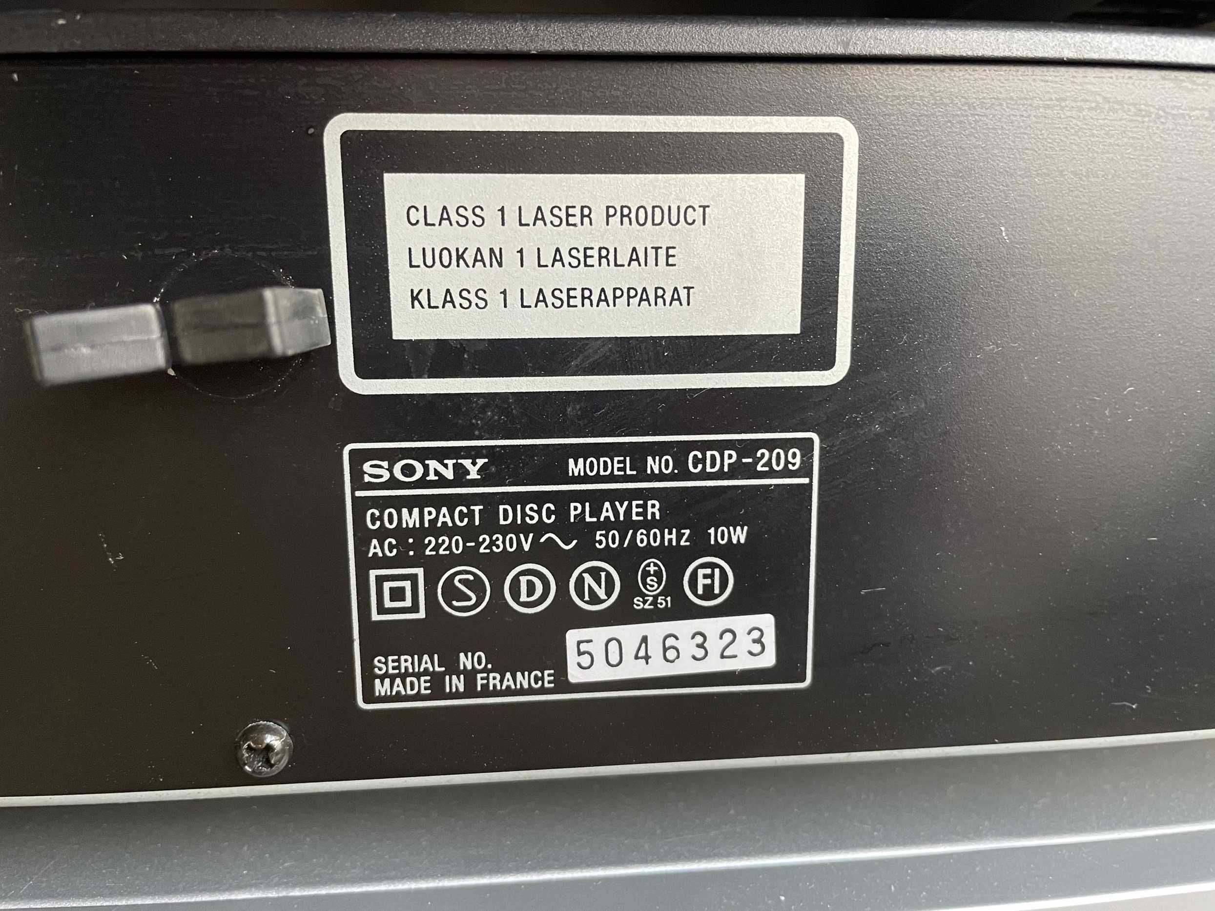 Odtwarzacz CD Sony CDP-209