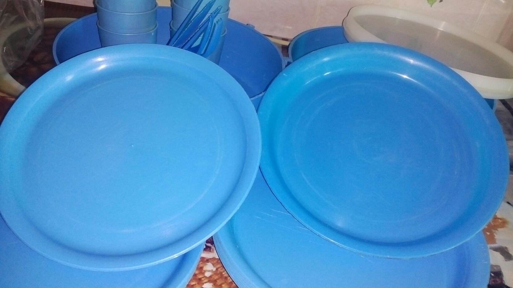 Набор посуды для пикника (многоразовый)