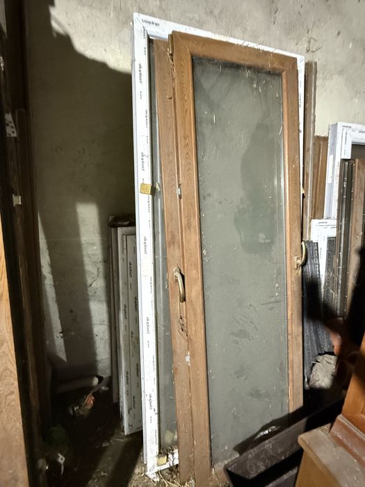 Okna używane okno białe tarasowe