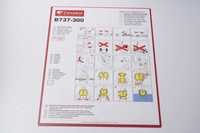 Corendon Airlines safety Card Instrukcja bezpieczeństwa Boeing 737-300