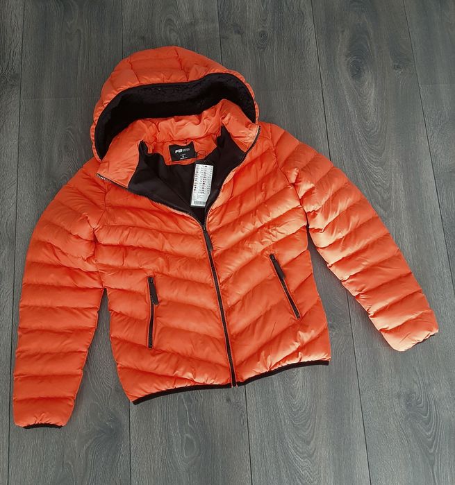 Kurtka FB Sister neon pomarańcz ciepła przejściowa r S 36