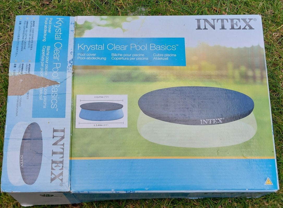 Basen ogrodowy rozporowy Intex 244x76 z pompą filtrującą i pokrowcem