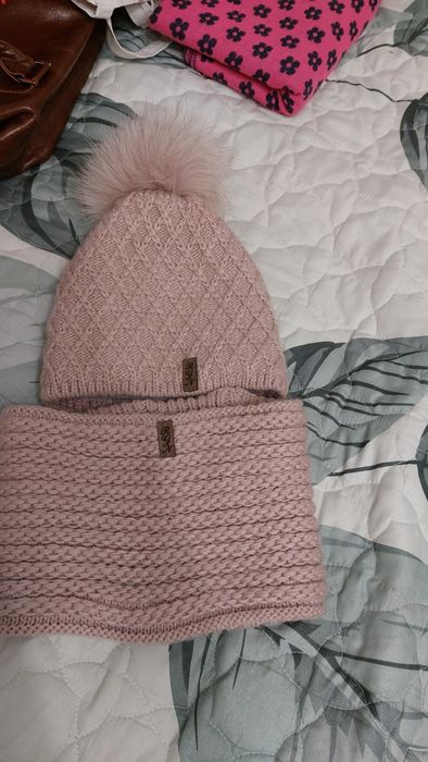 Шапка + хомуток зимові