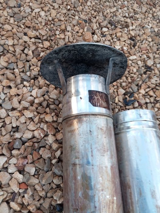 Tubos de inox de 120mm para salamandra