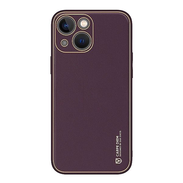 Dux Ducis Yolo etui iPhone 14 Plus elegancki pokrowiec ze skóry ekolog