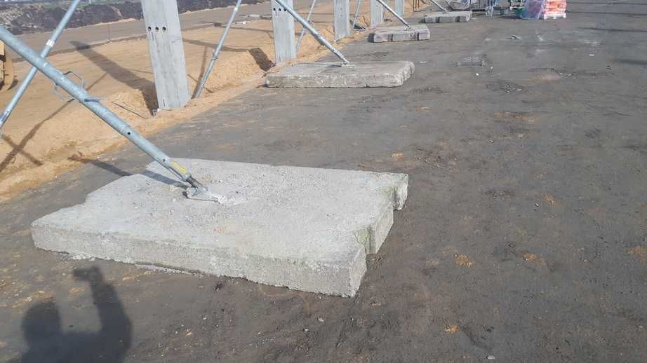 Wynajem płyt betonowych, drogowych