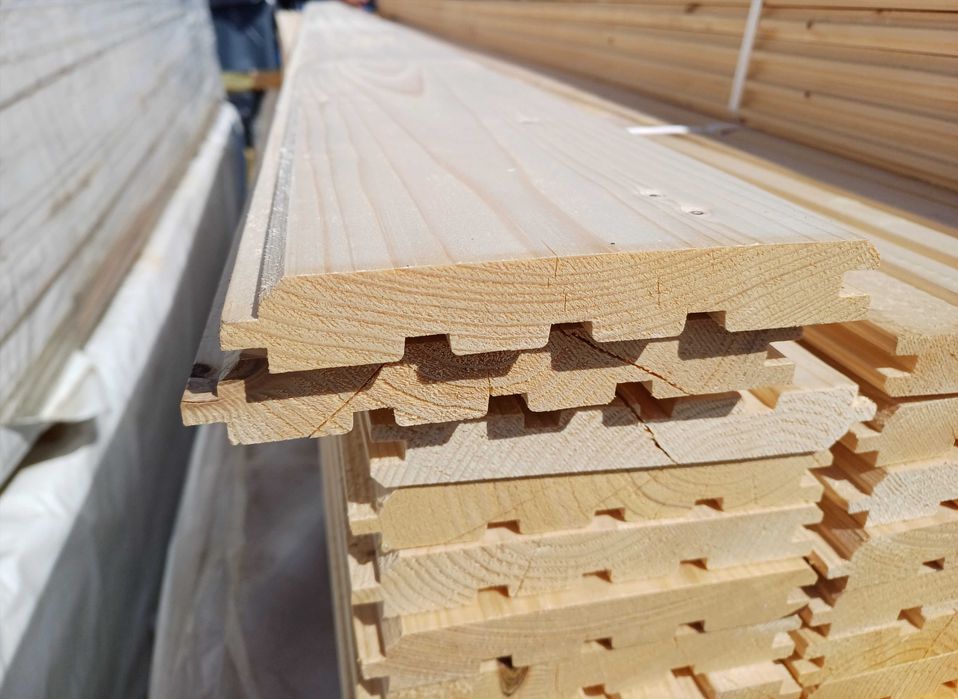 Deska tarasowa heblowana elewacyjna podłogowa półbal szalówka podbitka