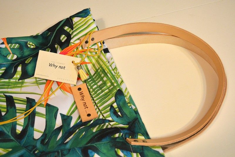 Torba Why not Egzotyczny wzór Liście Rośliny Monstera