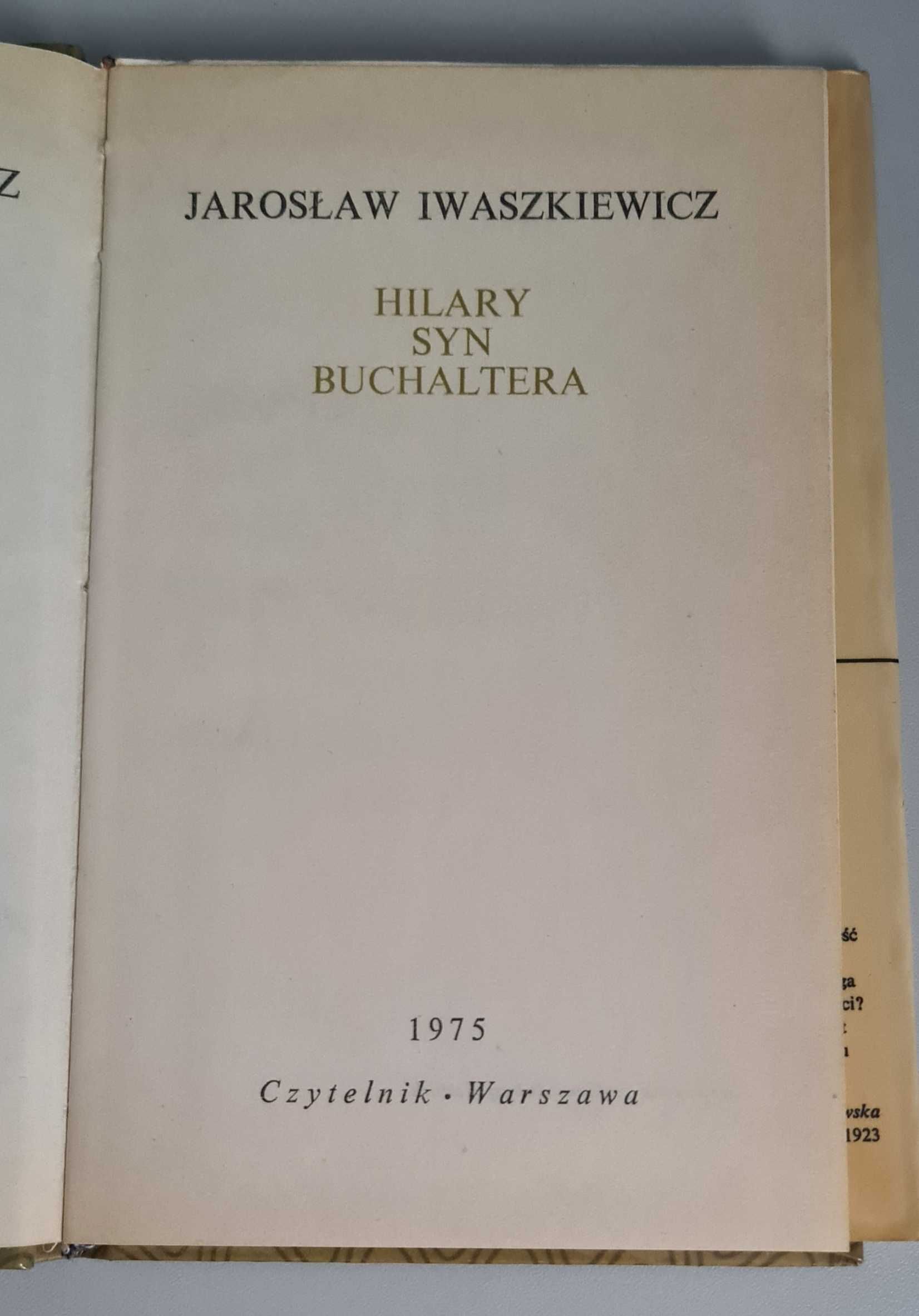 Hilary syn buchaltera - Jarosław Iwaszkiewicz