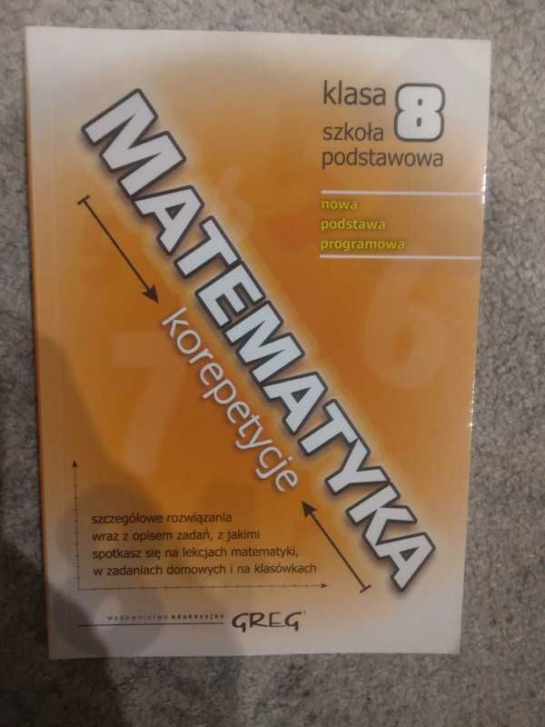 Matematyka korepetycje szkoła podstawowa klasa 8 GREG