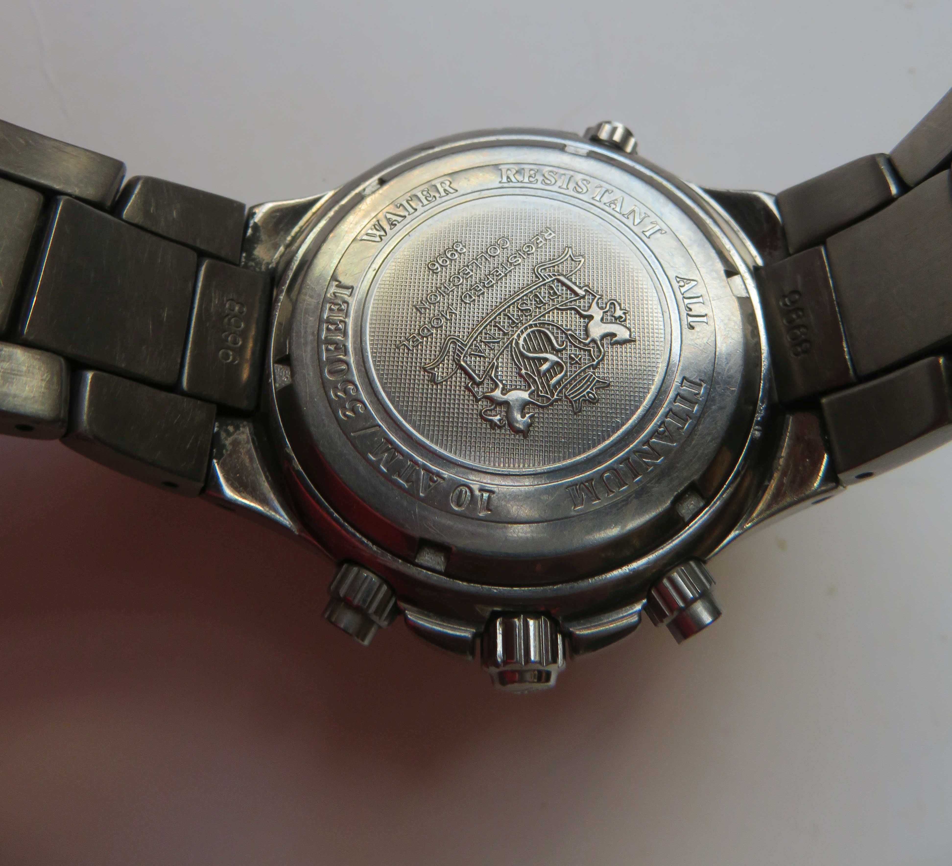 zegarek tytanowy diver chronograf  festina