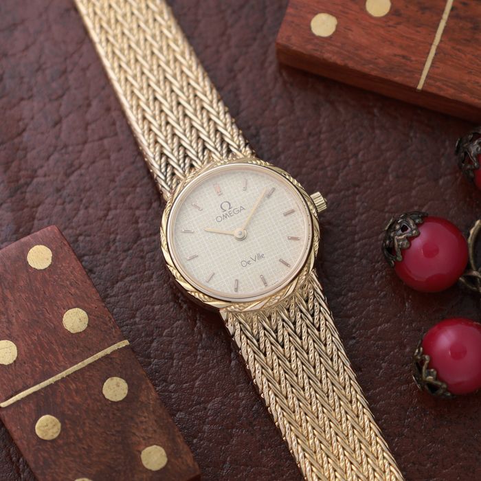 Zegarek damski Omega deville lady piekne zlocony