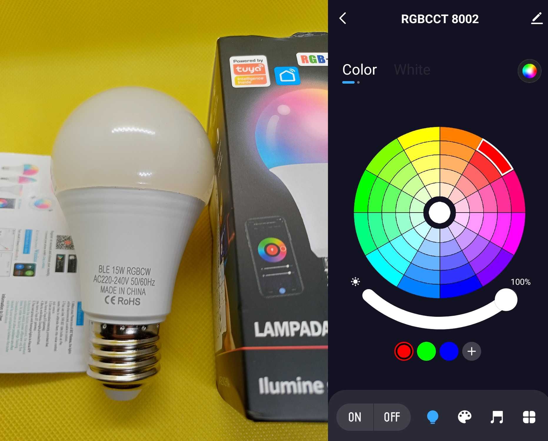 Розумна лампа Zigbee WI-FI Bluetooth MOES E27 GU10