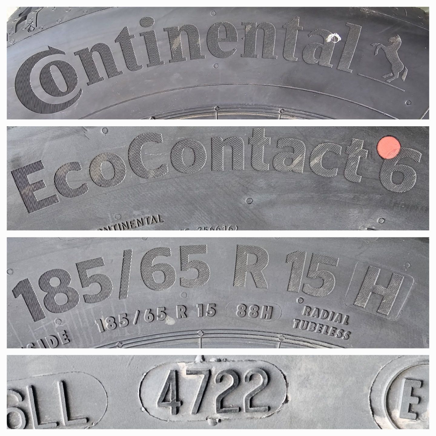 Continental EcoContact 6 185/65r15 88H
