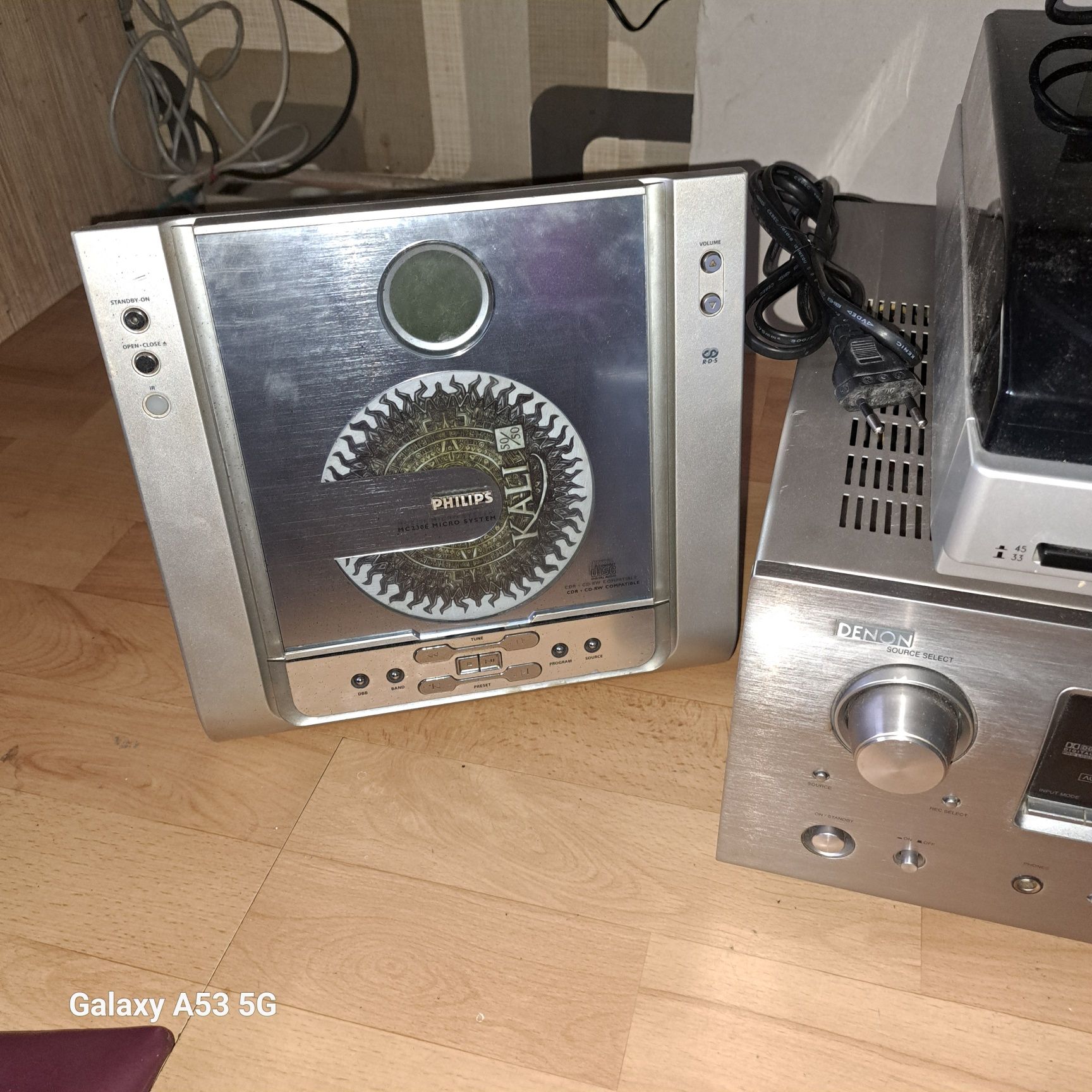 Amplituner Denon AVR -1908 + gramofon i odtwarzacz CD Phillips