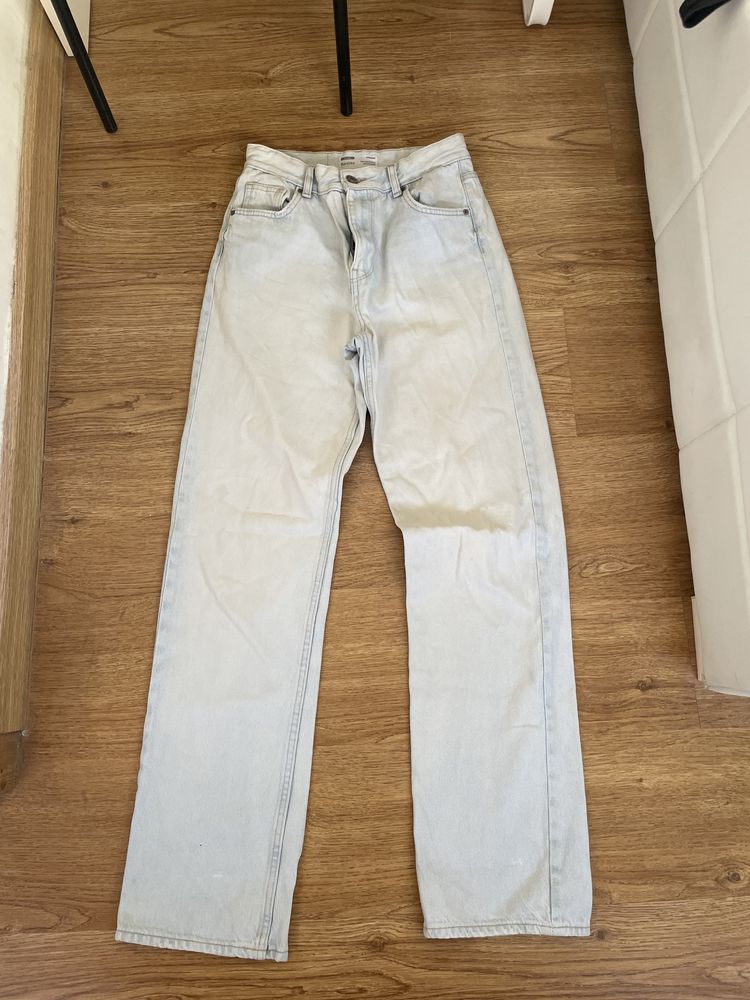 straight jeans azul