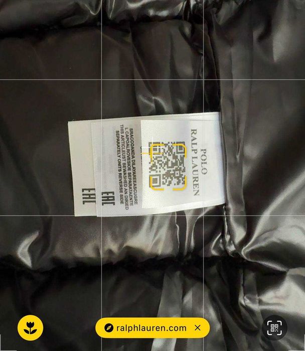 Розпродаж Пуховик  Polo Ralph Lauren Black  глянц