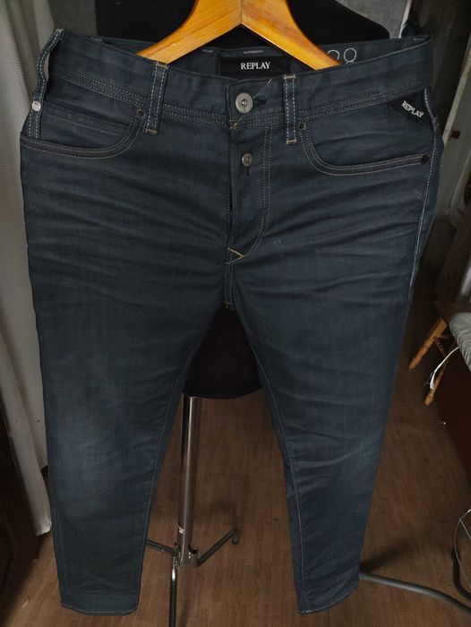 Джинсы Replay Blue jeans Italy W28 stretch navy.