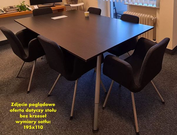 Stół konferencyjny IKEA duży stół 195x110 stan dobry