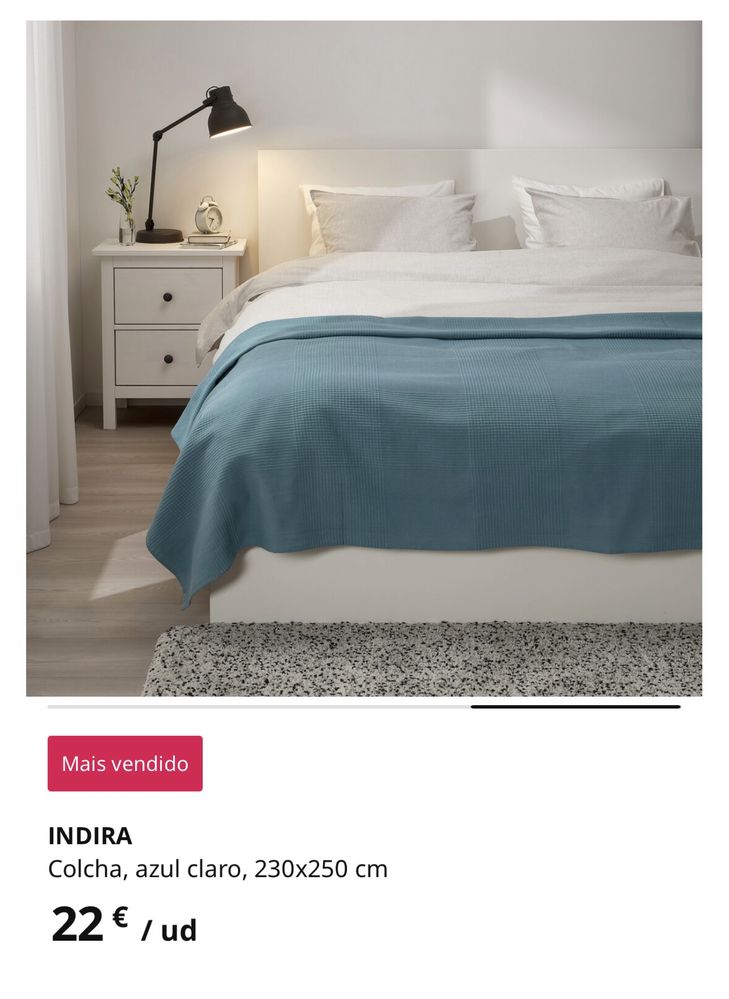 Colcha castanha INDIRA IKEA