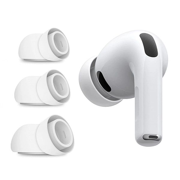 Tech-Protect Ear Tips 3-Pack Apple Airpods Pro 3 White