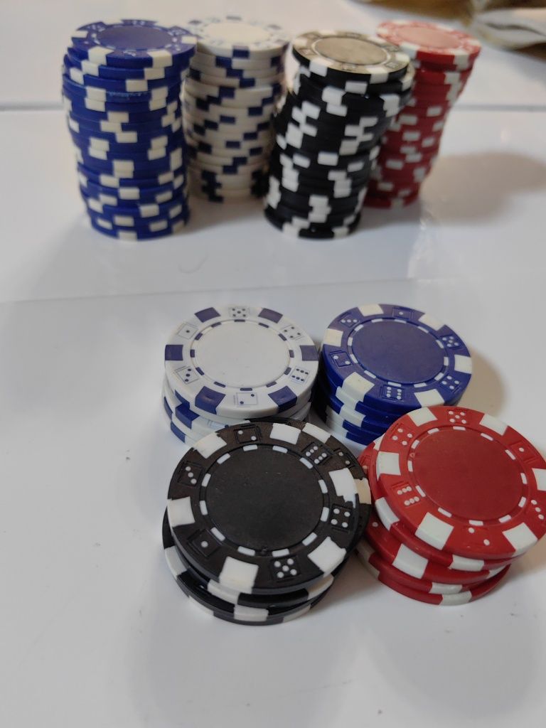 Żetony do Pokera - 4 kolory po 5szt