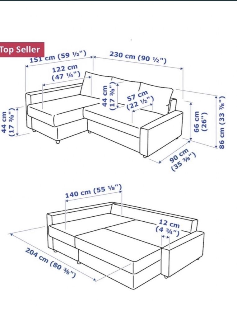 WYPRANY Ikea Friheten Transport