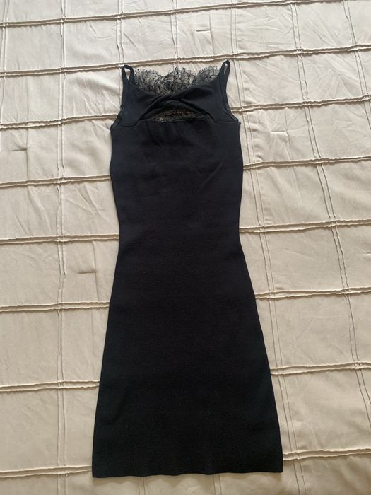 Vestido de malha e renda Red Valentino