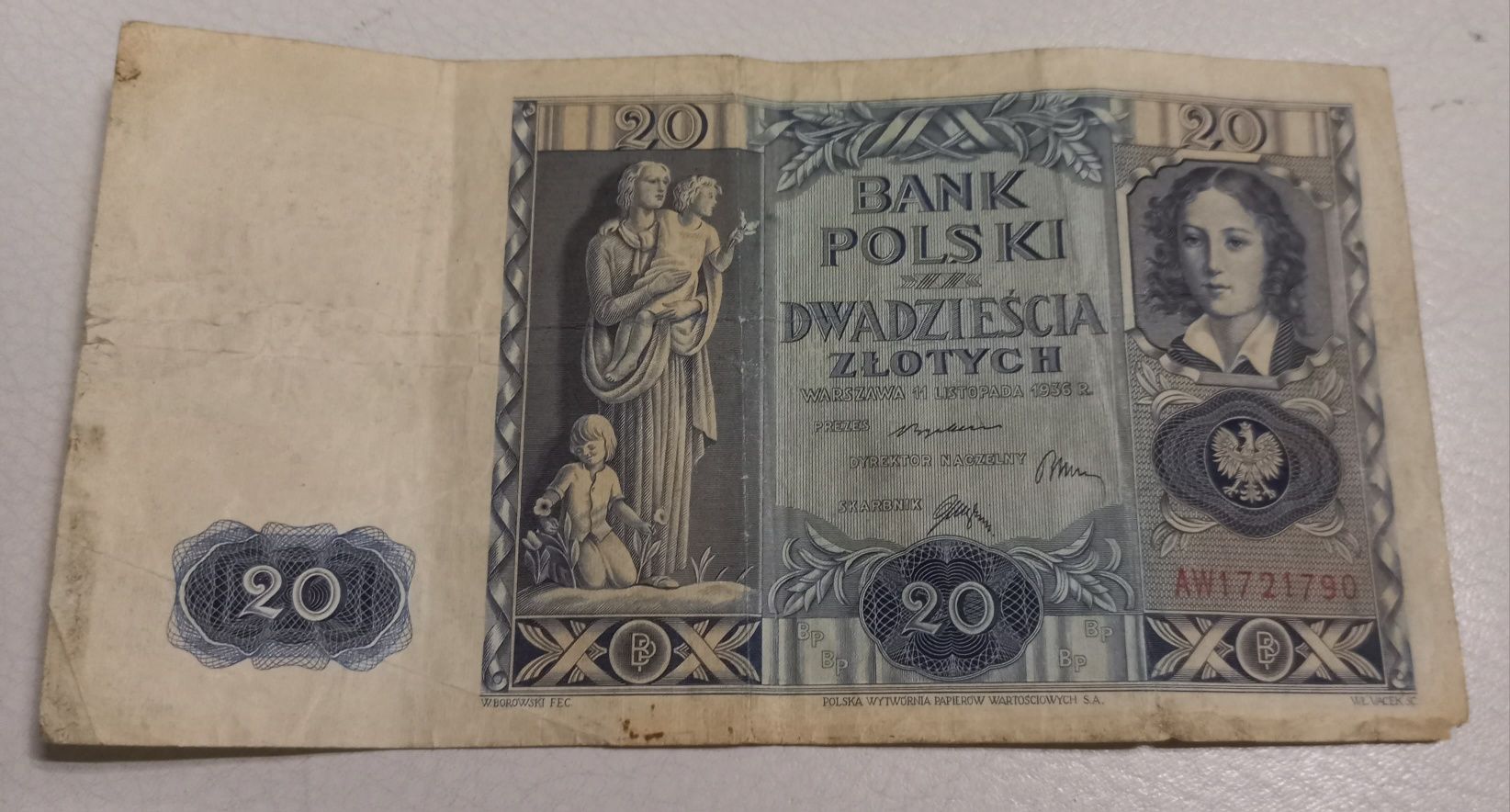 20 złotych 1936 r. Polska