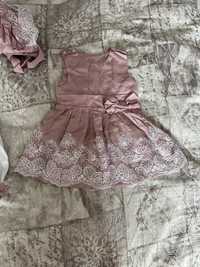 Сукня для фотосесіі, набір на виписку для дівчинки 56 розмір