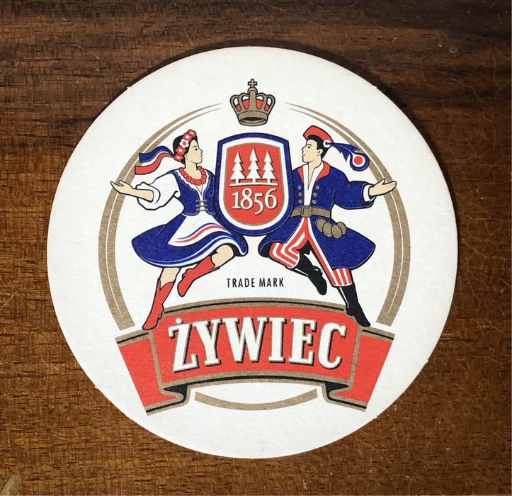 Zestaw 50x retro podkladka tekturowa pod piwo ŻYWIEC vintage beer alko